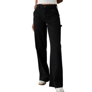 American Eagle Outfitters Black Flare & Wide Leg Jeans